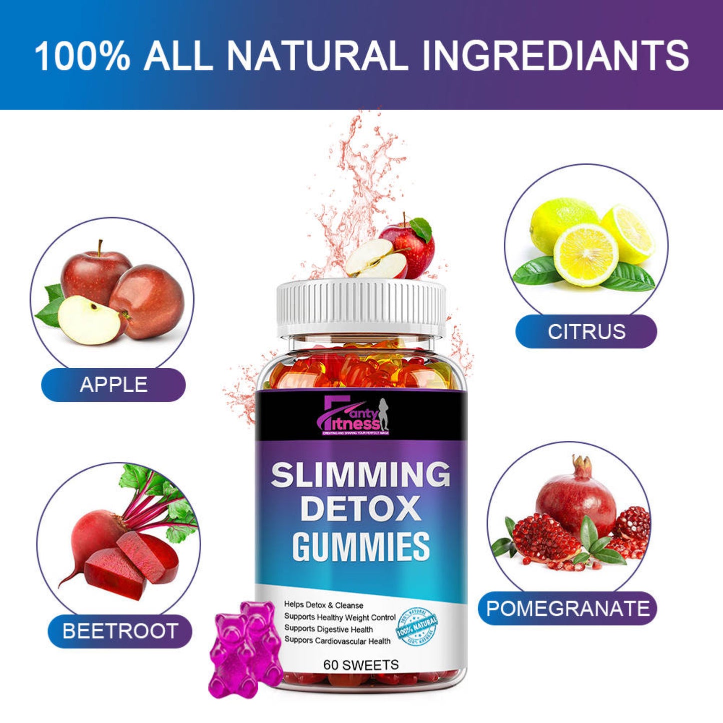 Keto Slimming Detox Gummies (pack of 12)