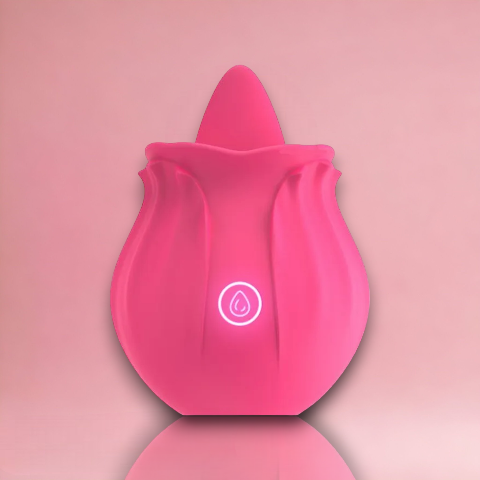 Vibrator Rose with Tongue